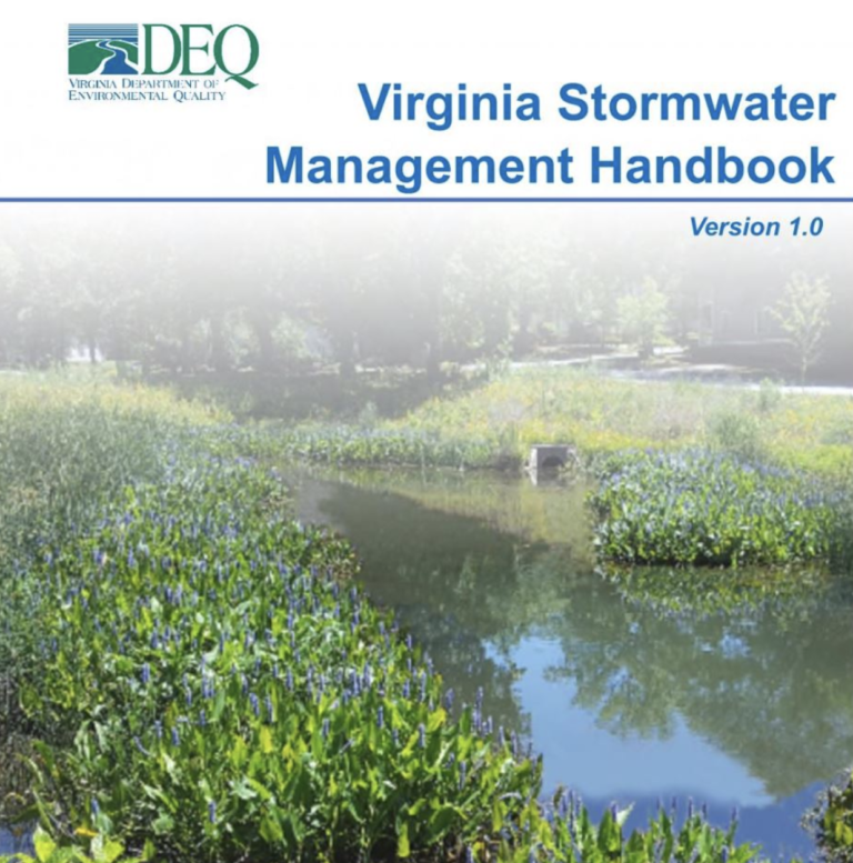 Virginia DEQ Announces Training Courses for the New Stormwater Management Handbook